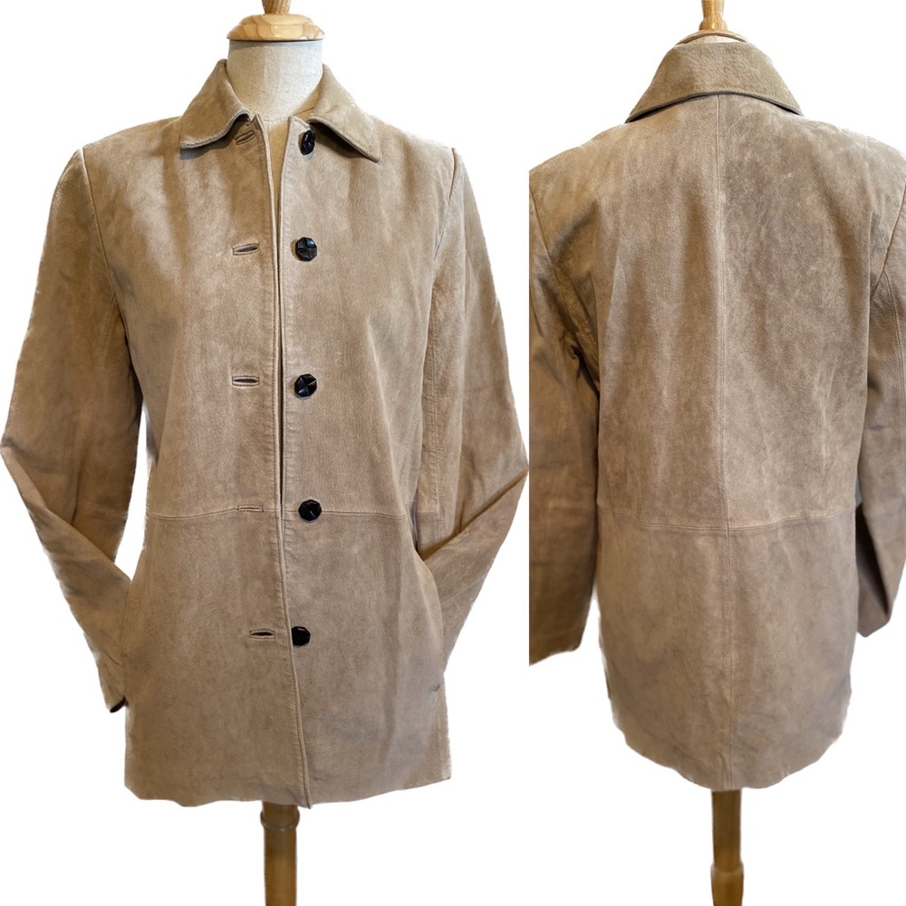Bernardo Tan Suede Jacket Coat Nordstrom Small
